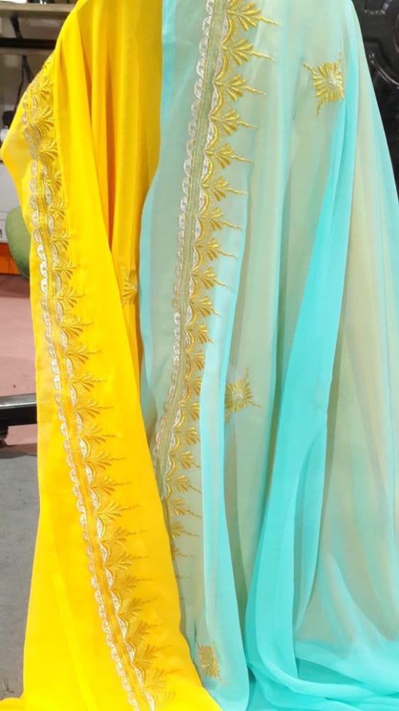  این کار برای سالهای قبله و الان دیگه حاشیه چادر سفارش نمیگیریم.ولی تک گل چادر همچنان یکی از پر سفارش ترین های ما هست که همچنان در حال انجامه 